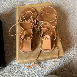 Madewell laceup sandals